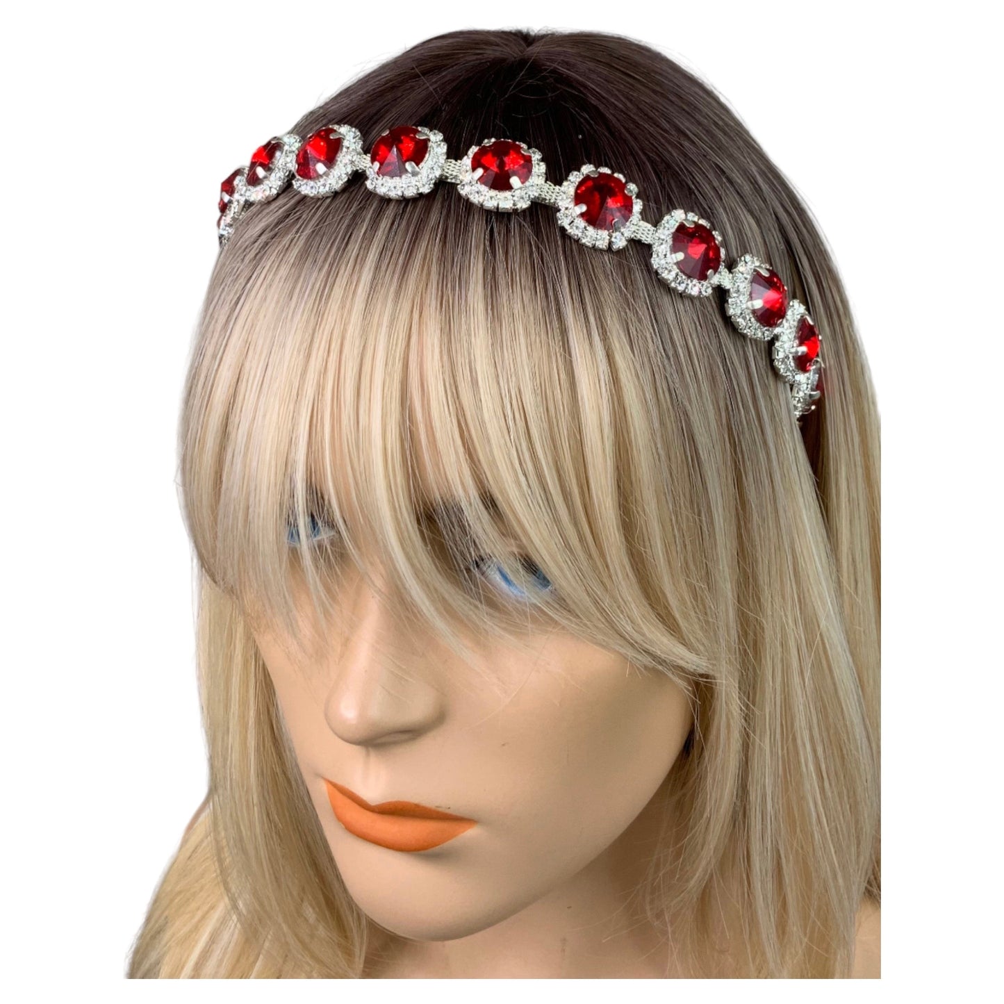 Red Crystal Rhinestone Headband