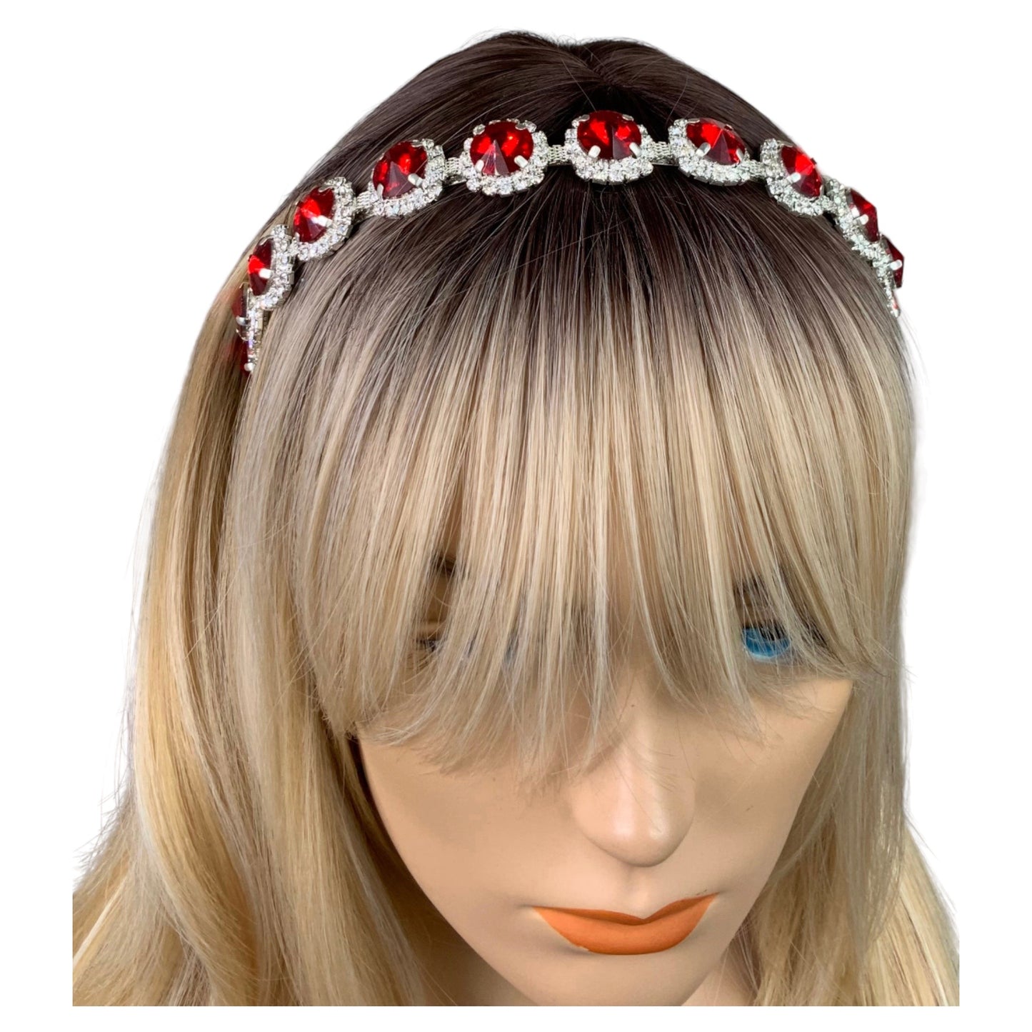 Red Crystal Rhinestone Headband