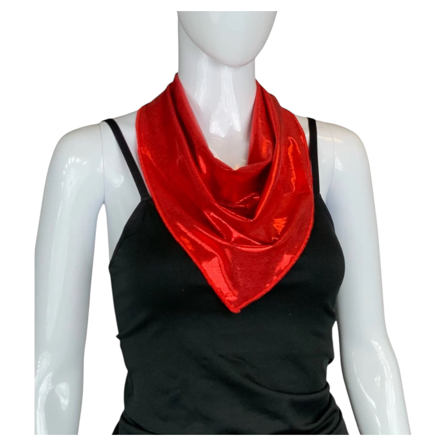 Red Metallic Stretch Bandana