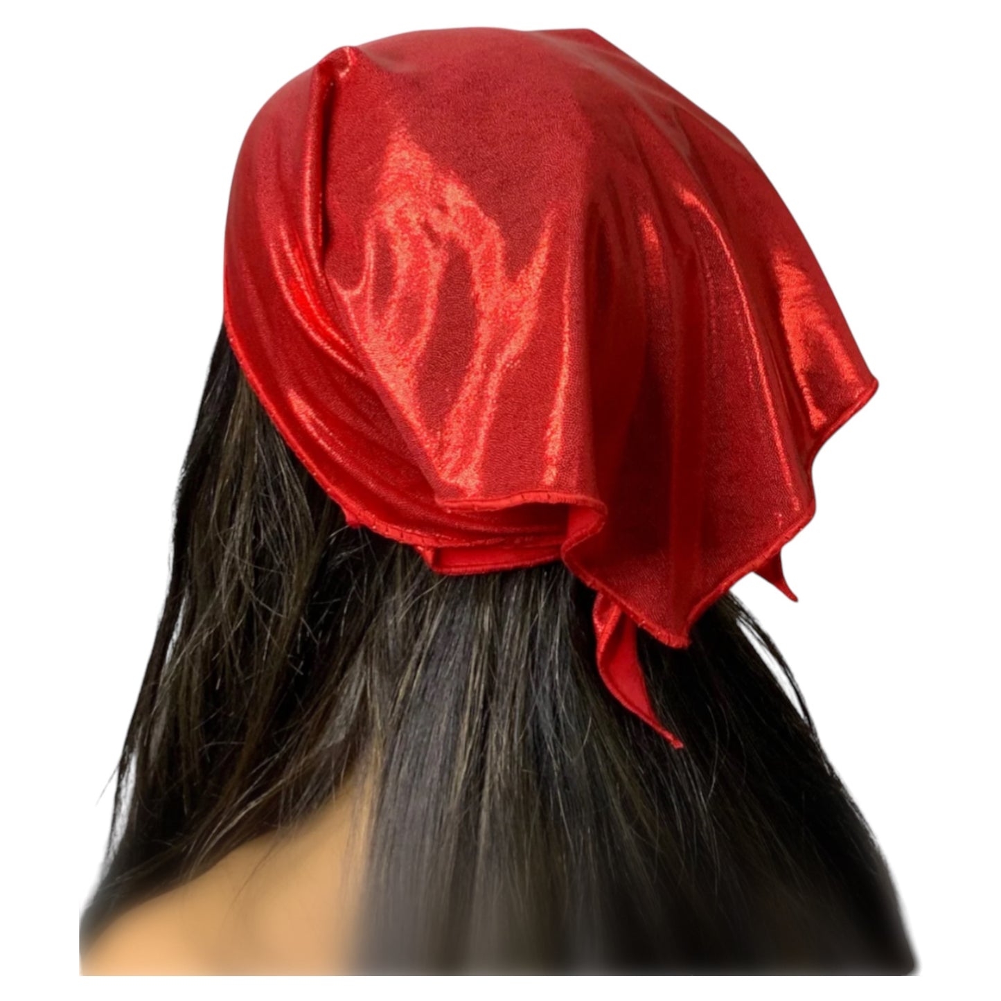 Red Metallic Stretch Bandana