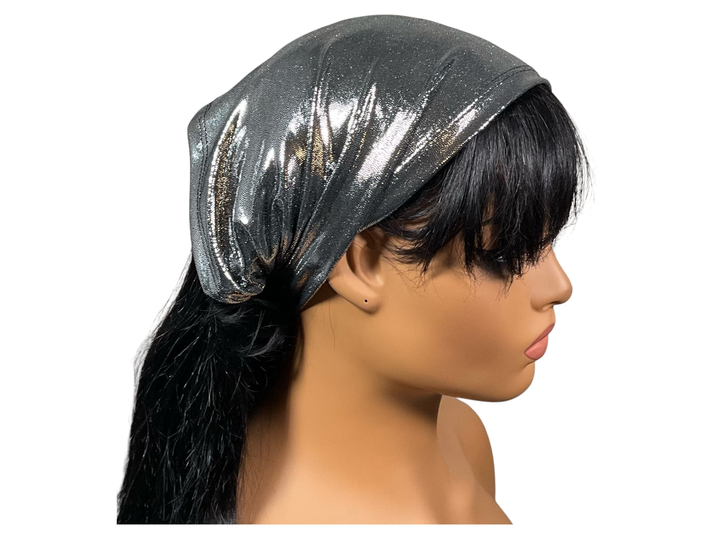Metallic Silver Wide Headband
