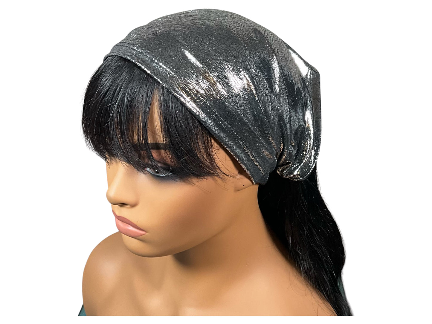 Metallic Silver Wide Headband